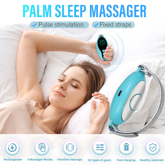 Sleep Instrument,Brain Massage Adjust Heart Rate,Headache Focus Attention,Small and Easy to Carry,Improve Deep Sleep-0