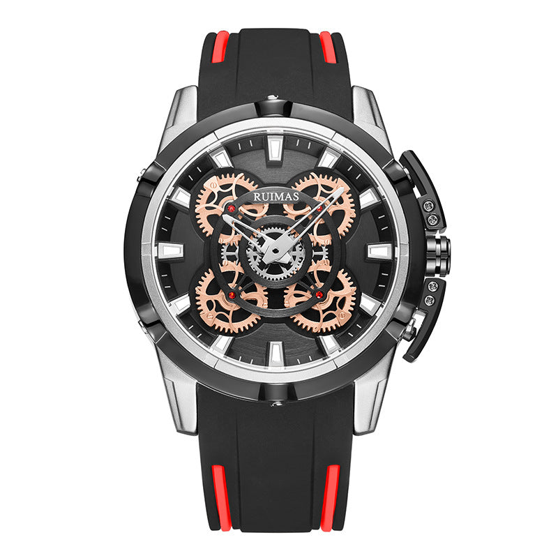 RUIMAS Top Brand Mens Watches Luxury Silicone Large Dial Sports Quartz Wristwatch Waterproof Date Clock Casual Relogio Masculino-10